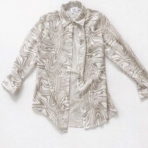 Princess Polly Abstract Patterned Button Down